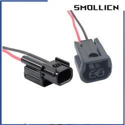 2 Pin Auto Waterproof Socket LED Headlights Daytime Running Light Fog Light Wiring Harness Plug 6189-7408 6181-6851 For Honda