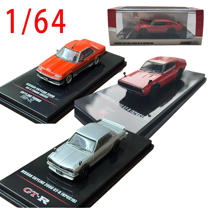 

INNO Cars 1/64 Nissan Skyline 2000 GTR [KPGC10] Модель гоночного автомобиля, литая под давлением Skyline GTR [KPGC10] Модель игрушечного автомобиля, статический дисплей