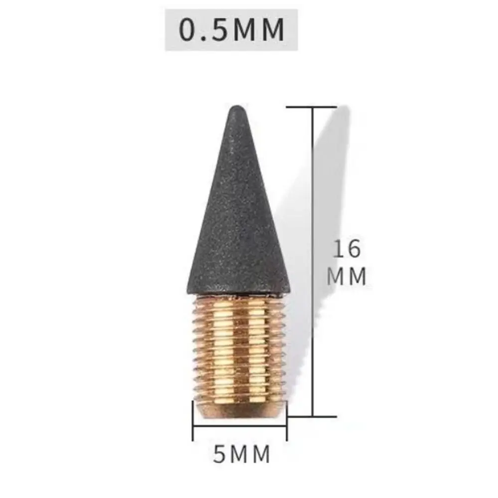 20PCS 0.5mm Refills Inkless Tip Replacement Pen HB Replaceable Head for No Ink Pen Graphite Smooth Writing