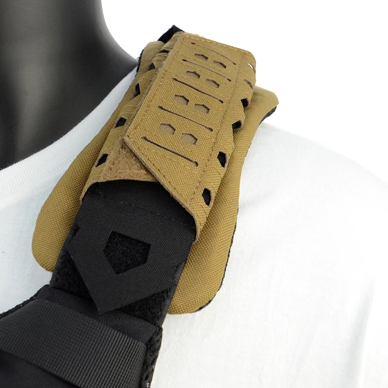 Mesh Shoulder Cushion Pad Protect Pads For Hunting Vest Backpack Comfort Lasers Cutting Vest Shoulder Strap Pads Durable
