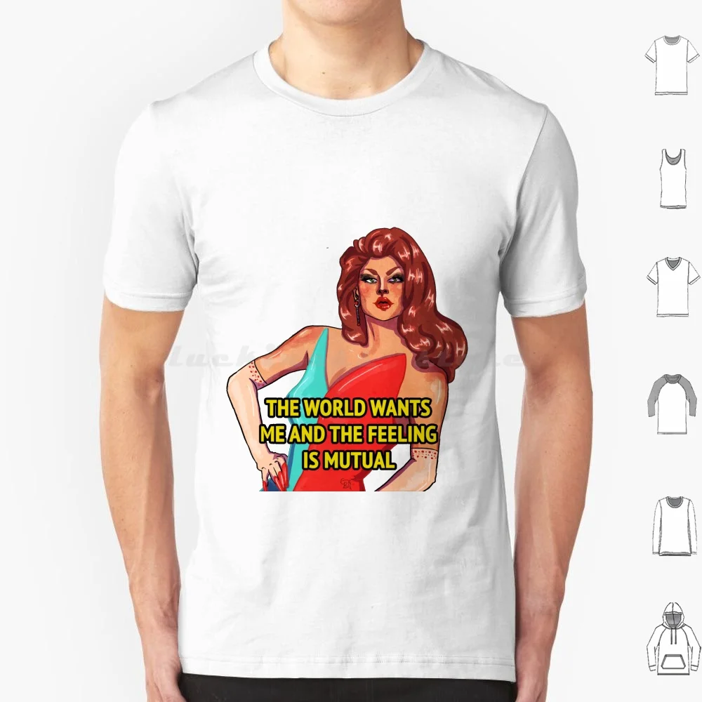 Scarlet Envy T Shirt Big Size 100% Cotton Scarlet Envy Drag Race Rupauls Drag Race Drag Queen Queer Season 11 Scarlett Envy Ru