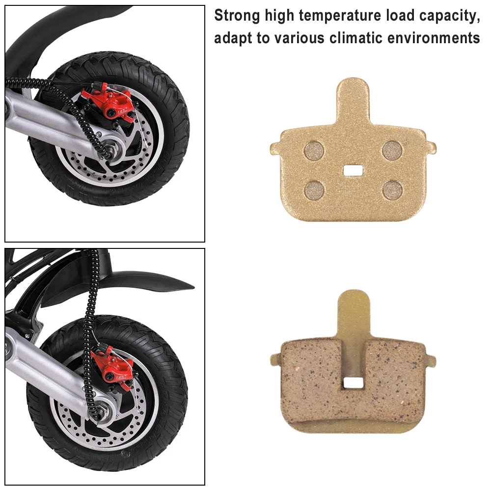 Kickscooter Semi Metal Disc Brake Pads for Kugoo G Booster Electric Scooter Rectangular Hollow Brake Calipers Cycling Parts