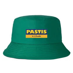 France Pastis Bob Unisex Casual Cotton Reversible Bucket Hat Adult Travel Sun Beach Fisherman Cap Summer Spring Woman Man UVHats