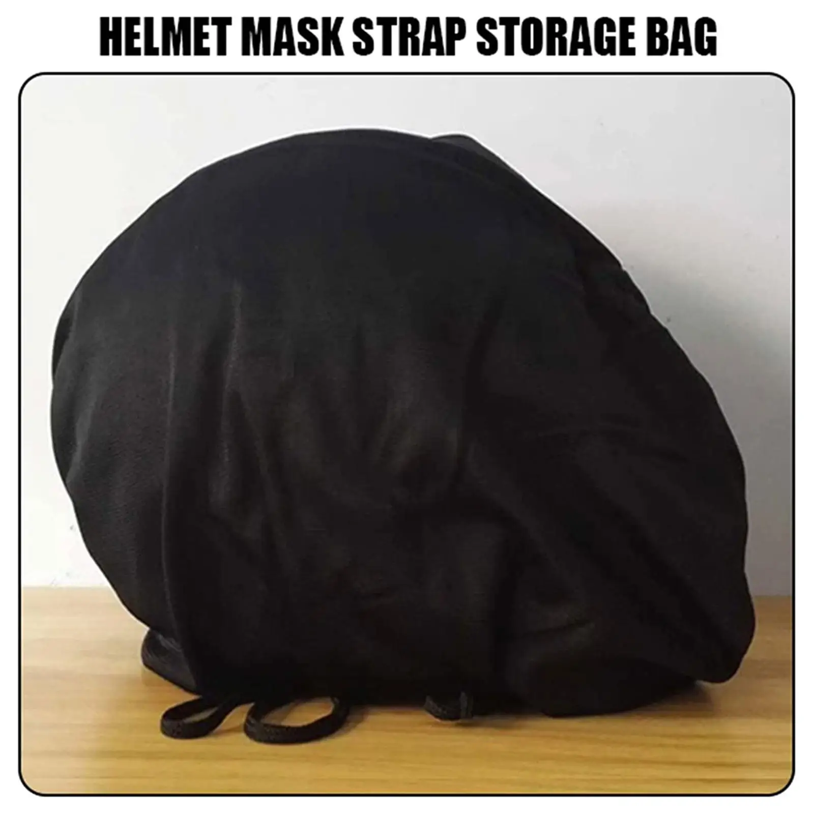 

Helmet Bag Plush Soft Drawstring Pocket Dust Proof Good Toughness Full Half Helmet Storage Bag For Motorcycle Cycling Scoot E5G1