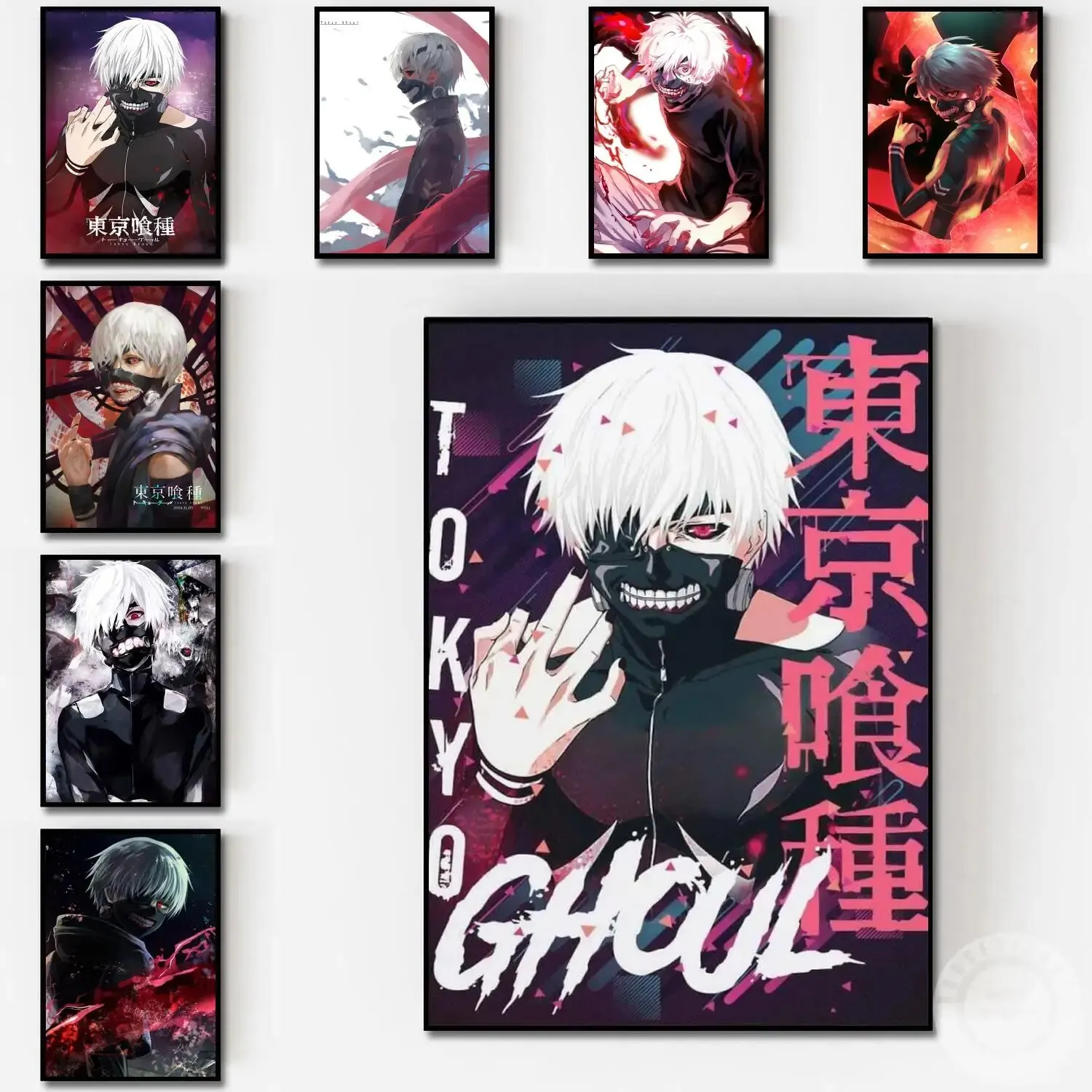 Tokyo Ghoul Poster Featuring Kaneki Ken High Definition Anime Wall Art Ideal for Living Room Home Decoration Perfect Room Decor