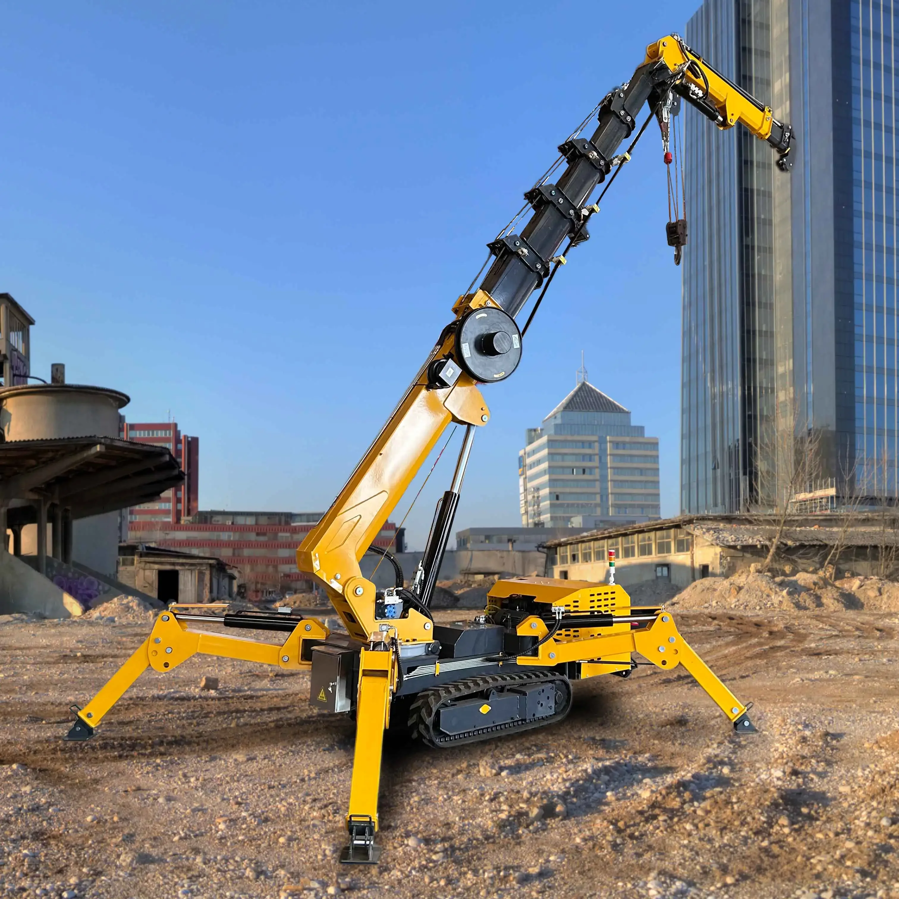 10m 12m 14m Spider Crane Mini 3t All Terrains Compact & Powerful Perfect for Construction Sites Easy Operation High Efficiency