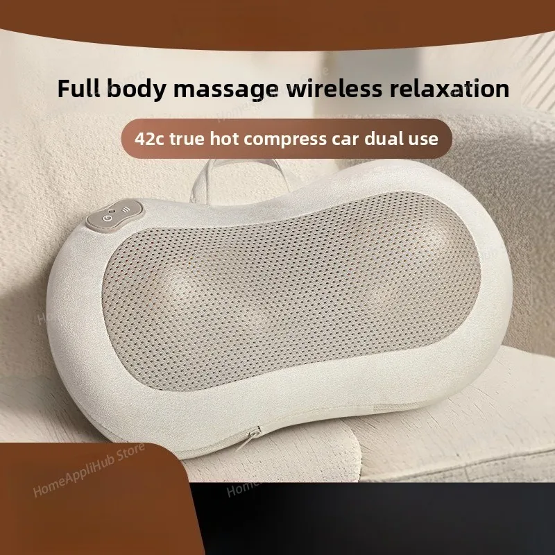 

Массажная подушка - массажер для шейного позвонка, массажер для талии и спины, подушка для массажа плеч и шеи для домашнего массажа шеи