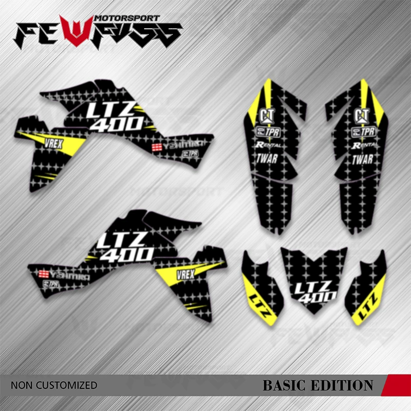 

Наборы наклеек с графикой мотоцикла Fewfuss ATV для LTZ400 LTZ LT-Z 400 KFX400 2009 2010 2011 2012 2013 2014 2015