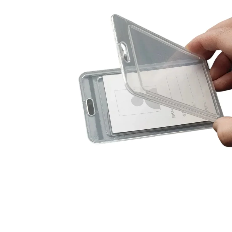 1pc Waterproof Transparent Card Cover Rigid Plastic Bus Card Holder Case Business Credit Cards Bank ID Card Sleeve Protect