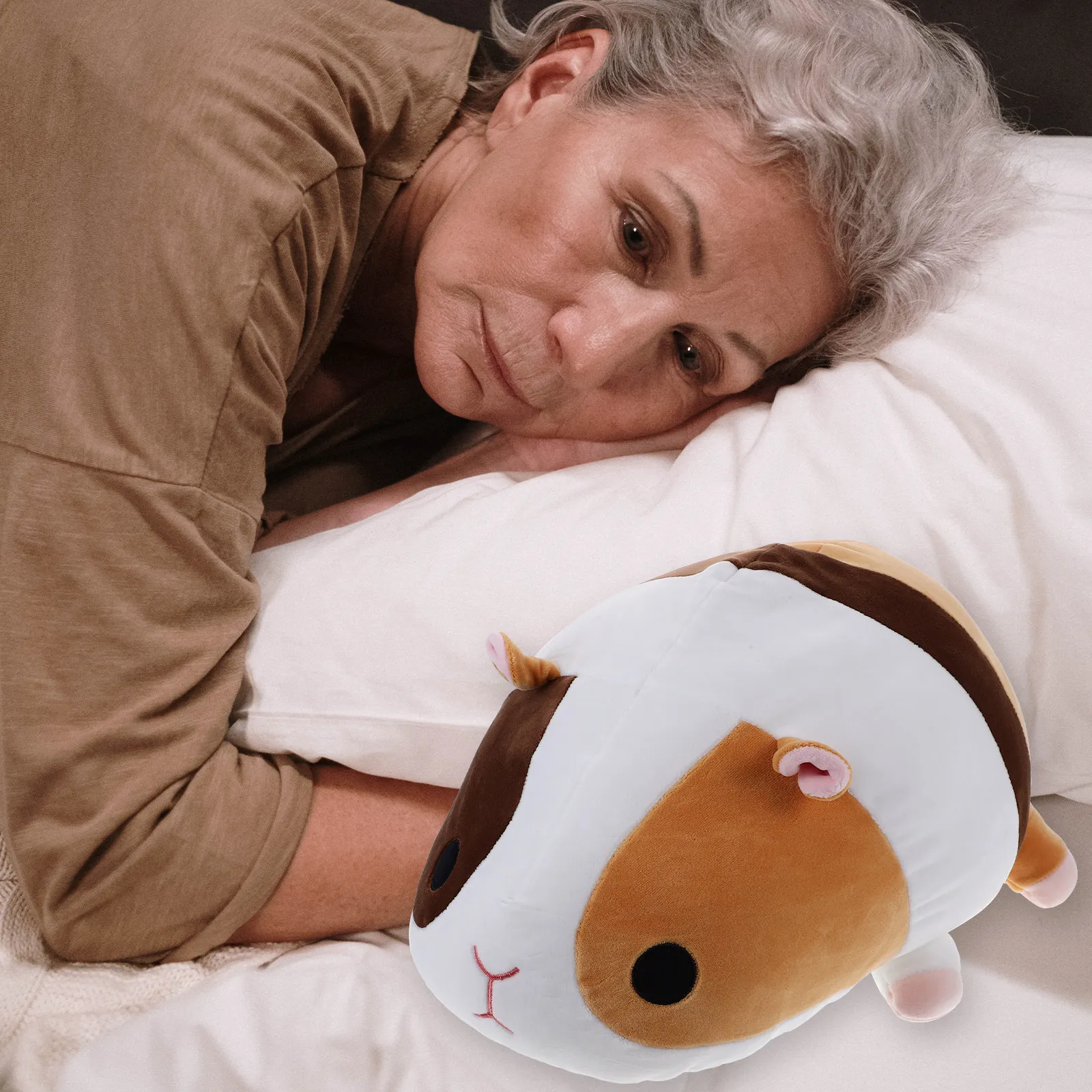 

Guinea Pig Pillow Stuffed Hamster Simulated Guinea Pig Relax Hugging Pillow Soft Home Sofa Decoration Festival Gift for Kids
