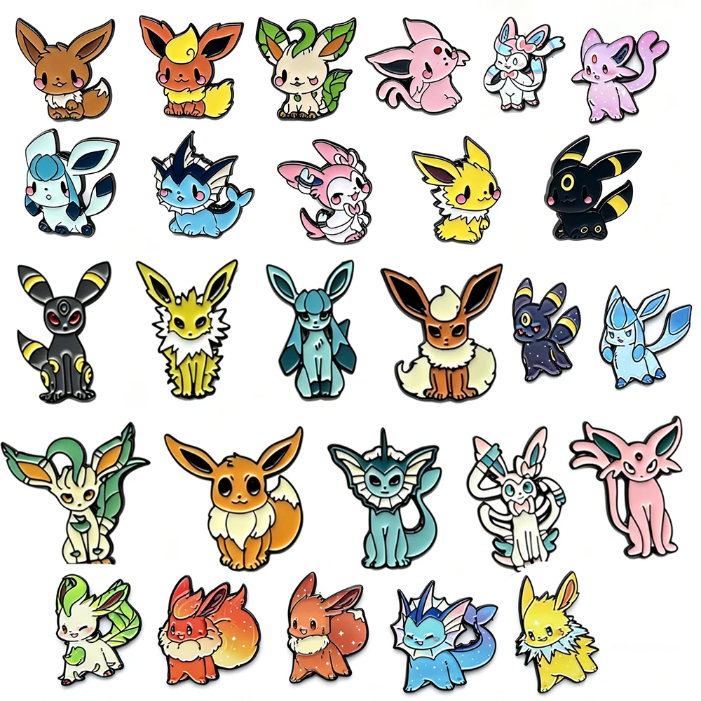 9pcs Kawaii Cartoon Elf Monster Character Brooch Badges, Fashion Jewelry Accessories for Bag Collectible Gift for Boys and Girls