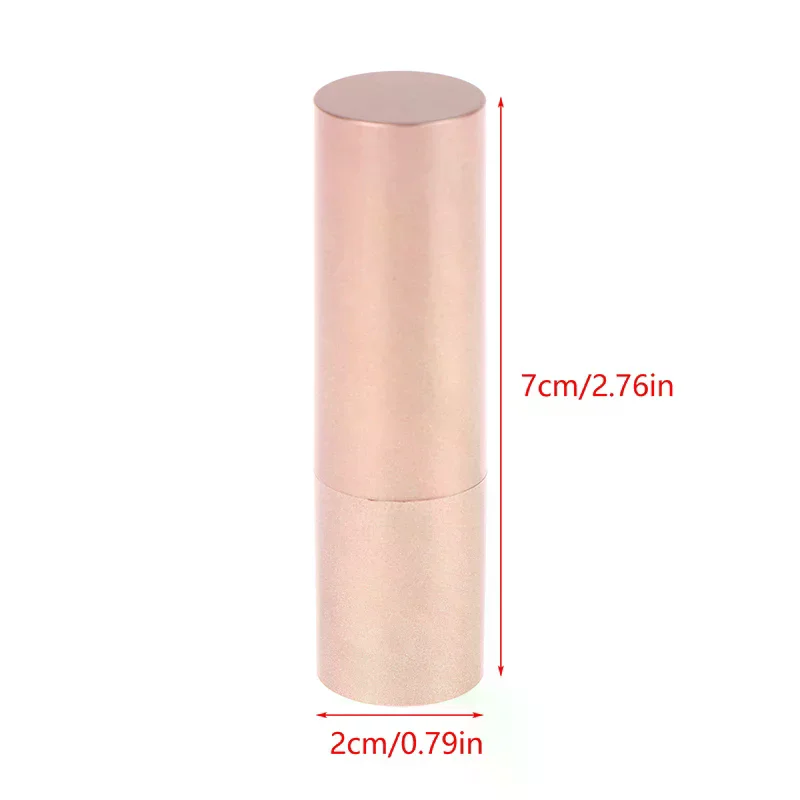 3,5 ml Nachfüllbare Lippenstift Tube Mit Kappe Matte Rose Lip Balm Container Leere DIY Kosmetische Salbe Behälter Reise Flasche