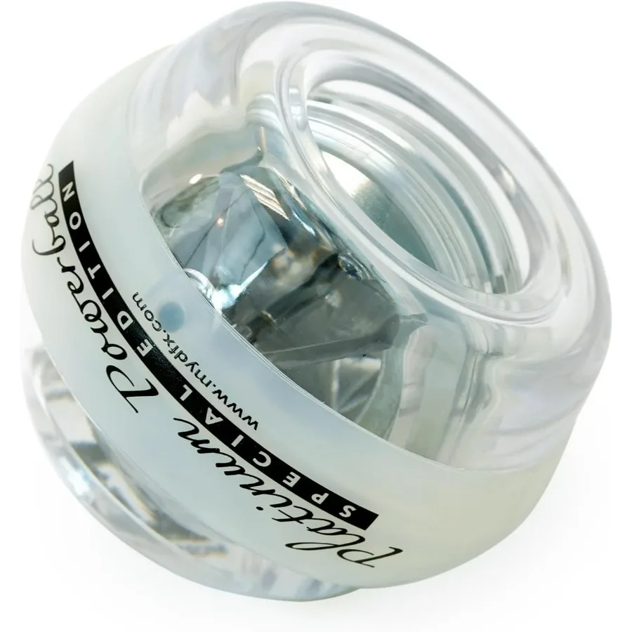 Esercitatore Gyro Platinum Sports & Fitness – Allenatore per la forza del polso e dell'avambraccio illuminato a LED, resistenza dinamica fino a 45 libbre Mano e G