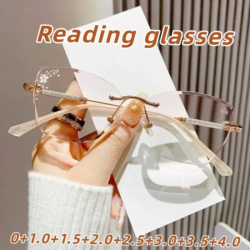 

Fashion Presbyopia Glasses No Frame Blue Light Blocking HD Vision for Men and Women