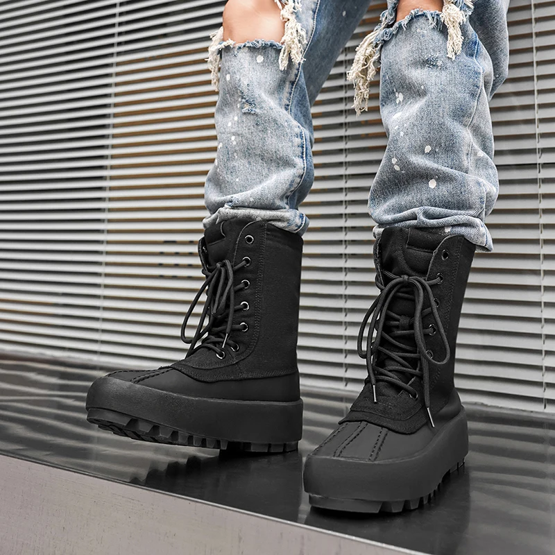 

2025 Winter Men's High-Top Shoes. Men's High-Top Boots Casual Shoes