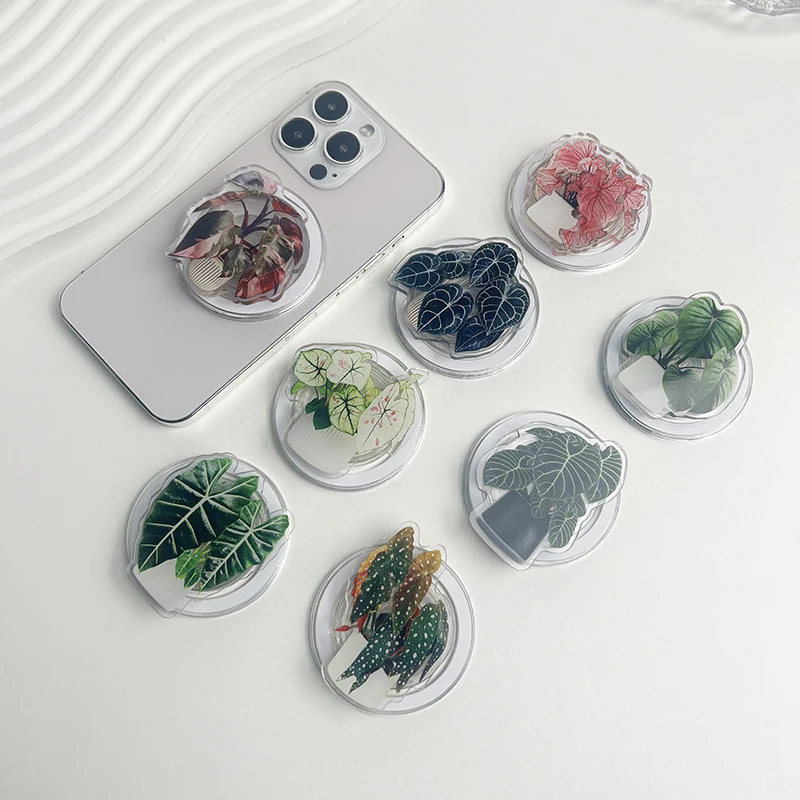 

Акриловая печать высокой четкости, горшок для растений, гнездо, держатель для Magsafe, IPhone, Mac, Samsung, безопасная подставка для безымянного пальца