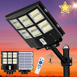 1000W Solar Light Waterproof IP67 Outdoor Lighting Warm Light 3000K Solar Flood Light LED Foco Projector Wide Angle Commercial