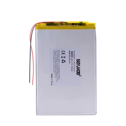 Large Capacity 3.7V 3595130 6000mah Universal Rechargeable Lithium Batteries BDF-M107 Tablet fit