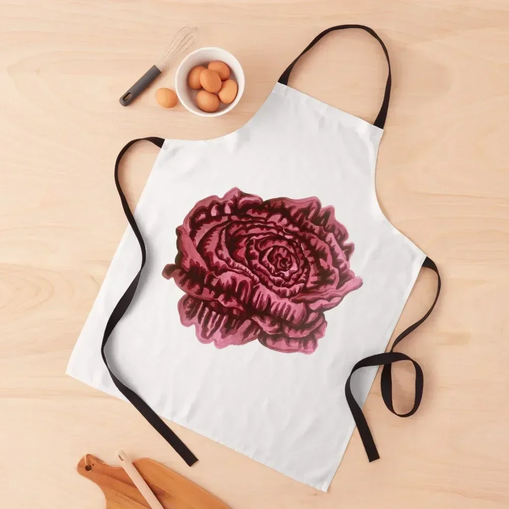 

Maroon Rose Apron Kitchen New 2022 Year manicurist Customizable Apron