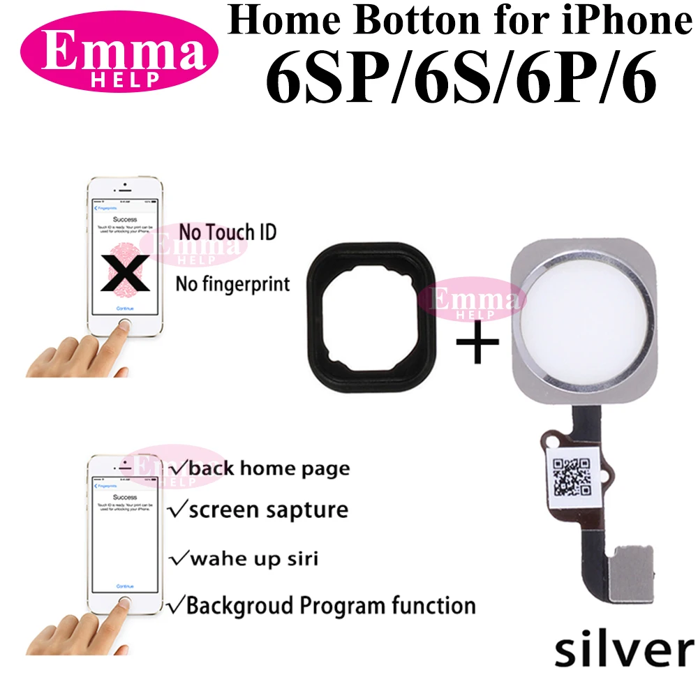 EmmaHelp 1pcs Touch Version Home Button Flex For iPhone 7 8 Plus SE2020 6S 6 Universal Back Return Function Solution repair tool