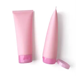 10/30/50pcs 200ml New Empty Matte Pink Soft Tube for Face Facial Cleanser /Body Lotion/Mask Squeeze Tube Cosmetic Container