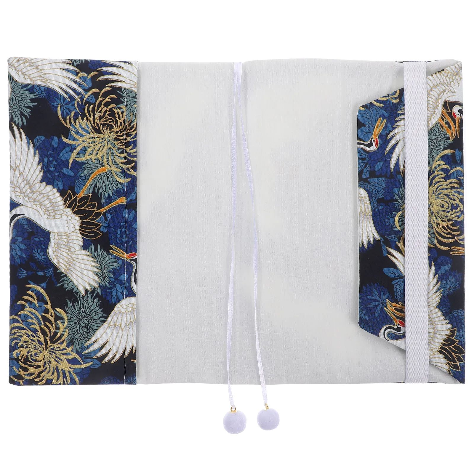 Book Cover Sleeve Protector A5 Book Covers Hardcover Soft Cloth Book Protector Flower Pattern Adjustable Book Sleeve Notebook