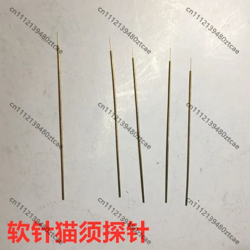 Ultra Fine Tungsten Probe Electrode Trace-Free Micro Soft Whisker Needle For Semiconductor Wafer Probe Station Testing Parts
