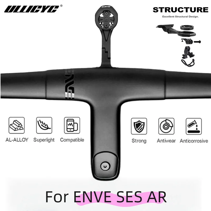 

For ENVE SES AR Integrated Handlebar Gravel Cockpit Computer Mount Compatible with GPS/Garmin/Bryton/Wahoo Aluminum Alloy
