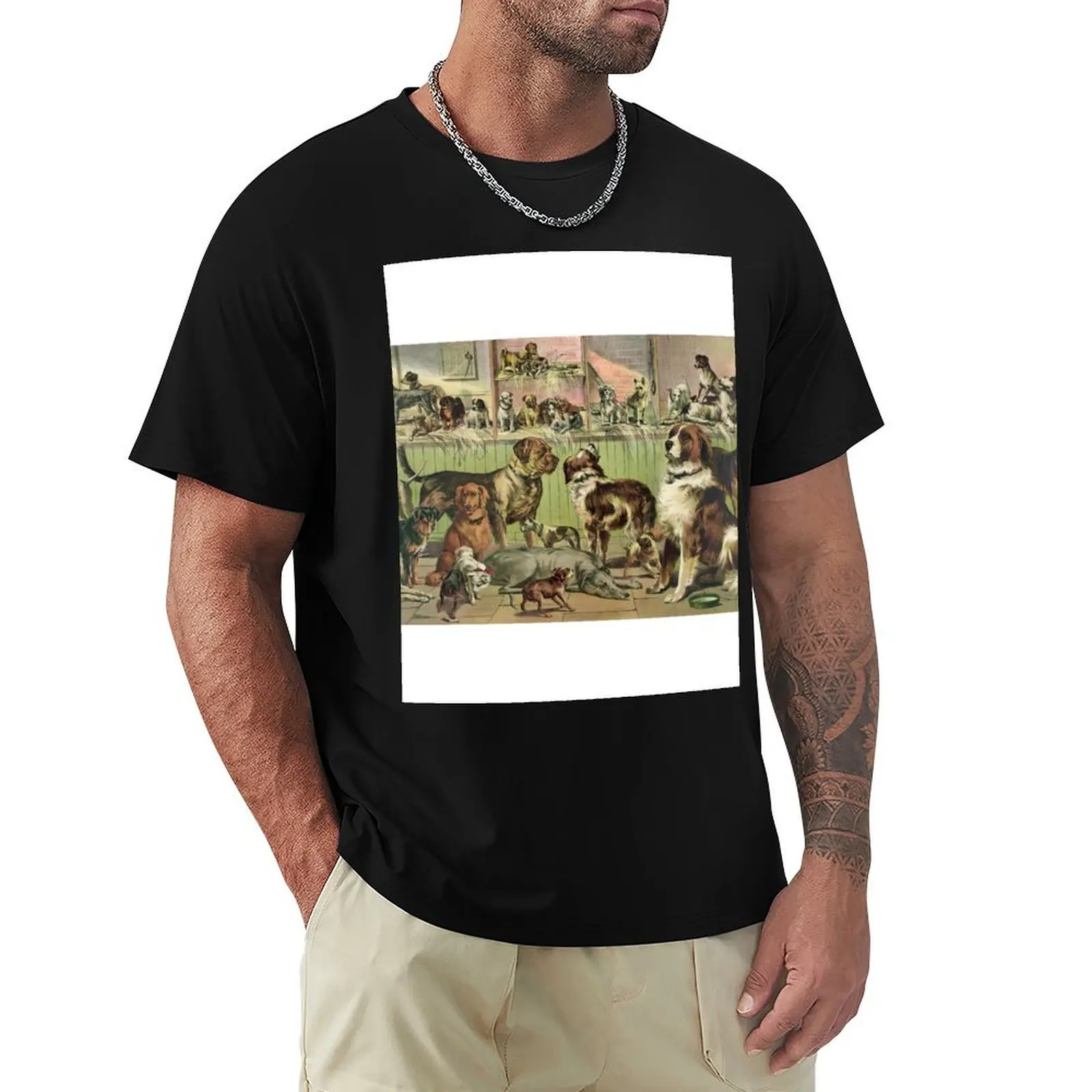 

Vintage Kennel Club Dogs T-Shirt plain anime t shirt for men