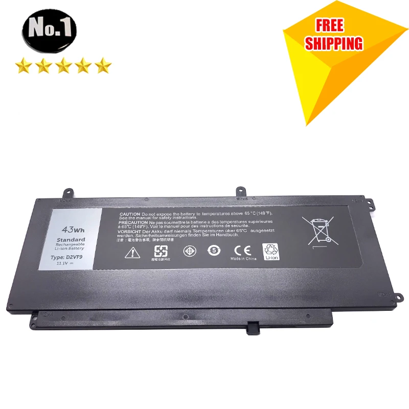 LMDTK New D2VF9 GENUINE Laptop Battery for Dell Inspiron 15 7547 7548 Vostro 5459 Sereis 0PXR51 0YGR2V P41F P68G 4P8PH PXR51