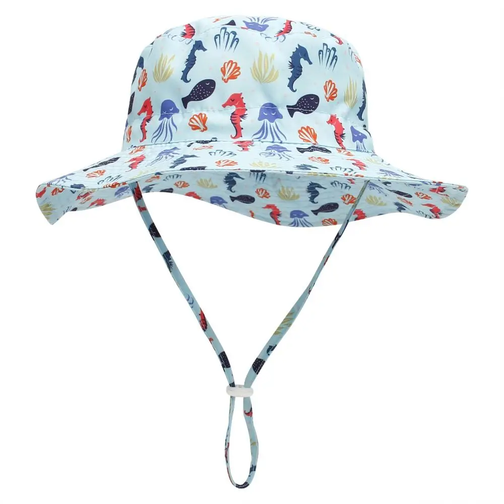 

Panama Cap Anti UV Baby Accessories Neck Ear Cover Headwear Summer Baby Sun Hat Baby Beach Caps Infant Cap Newborn Bucket Hat