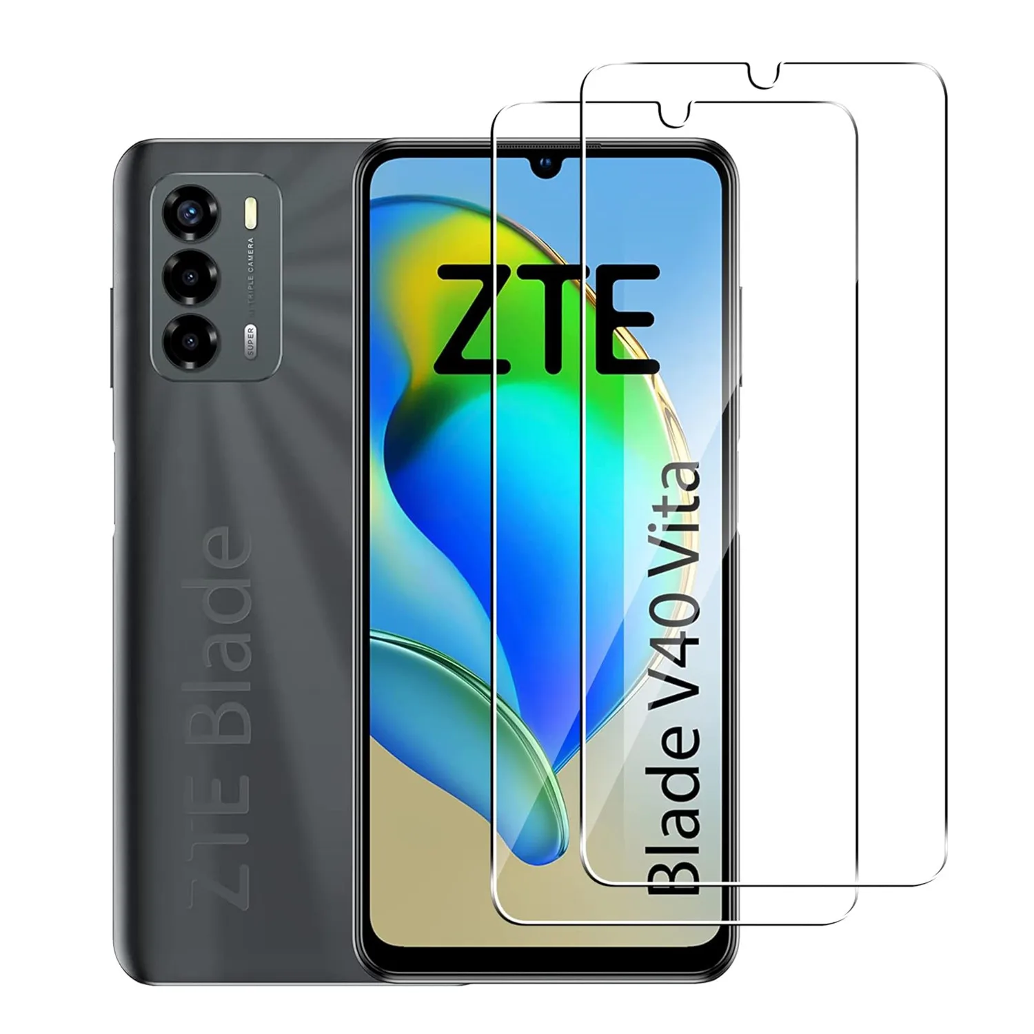 2/4 Pcs For ZTE Blade V40 Vita 9H Tempered Glass For ZTE Blade V40 Vita Screen Protector Glass