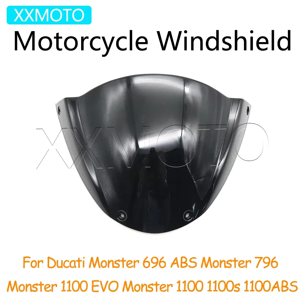

For Ducati Monster 696 ABS 796 1100 EVO 1100 1100s 1100 ABS 2009-2011 Motorcycle Windscreen Deflector Wind Shield Screen