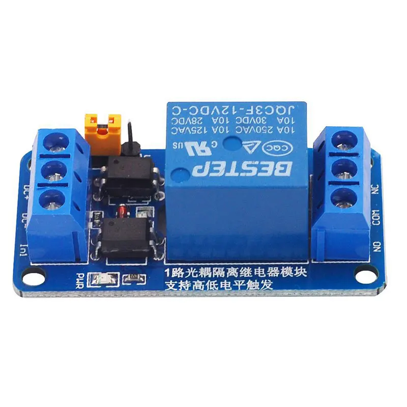 B*New 1PCS 3.3V 5V 12V 24V 1 Channel Relay Module High And Low Level Trigger Dual Optocoupler Isolation Relay Module Board