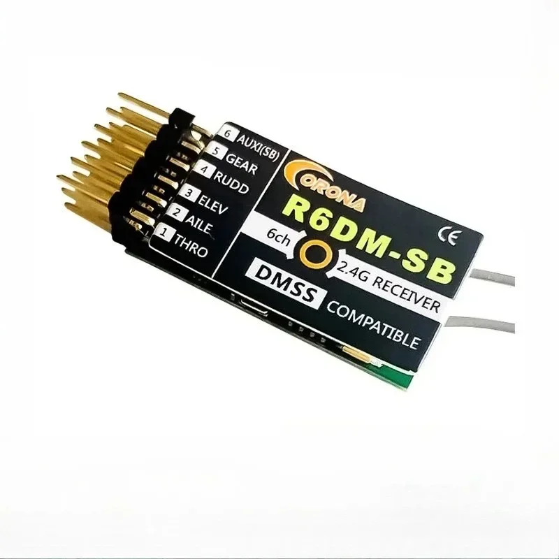 1pcs new Corona R4DM-SB R6DM-SB R8DM-SB 2.4G Receiver Compatible DMSS JR  transmitters such as XG6 XG7 XG8  XG11  XG14