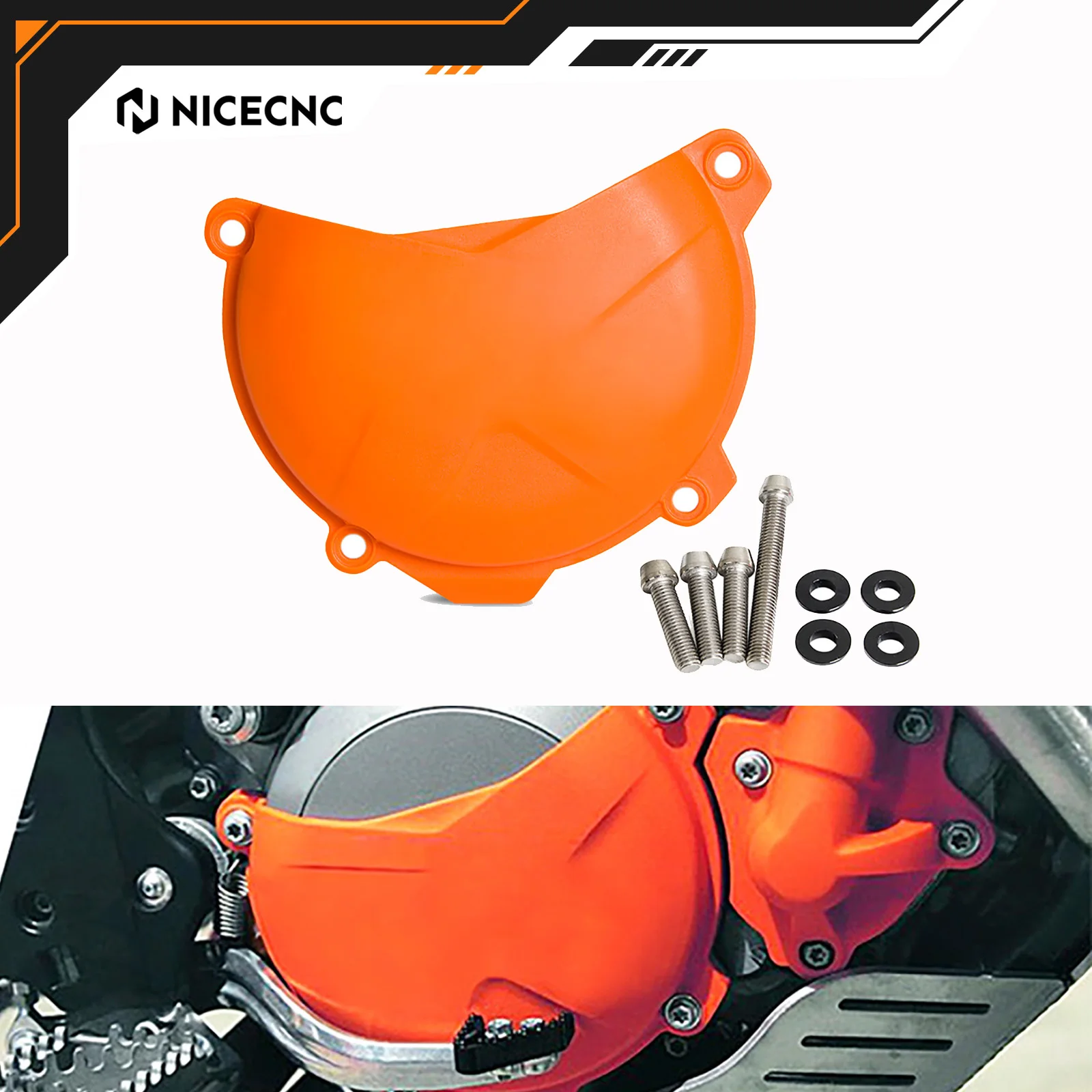 NICECNC For KTM 350 EXC-F SIX DAYS 2012-2016 SX-F 250 XC-F 350 2013-2015 XCF-W 350 FREERIDE 350 2013-2016 Clutch Cover Protector