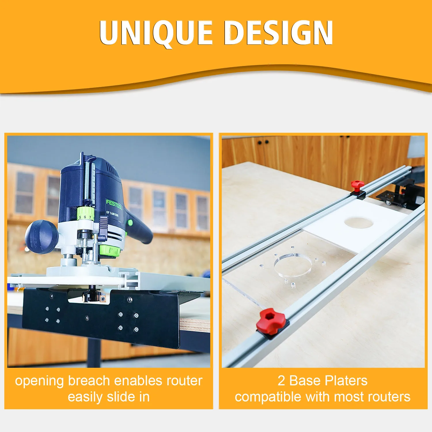 SpeTool Router Sled do spłaszczania płytek 47,2 "3-osiowa regulowana przyrząd do spłaszczania płytek do obróbki drewna struganie płyta młyn spłaszczający