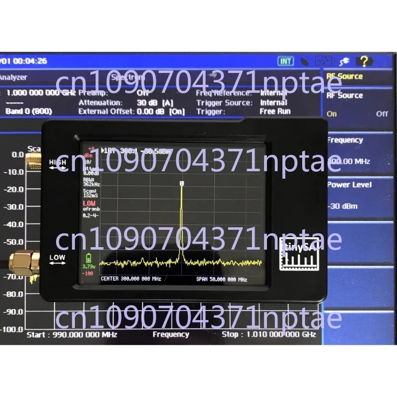 tinySA 2,8 Zoll Bildschirm, Handgerät, HF-Spektrumanalysator, Leistungsmesser