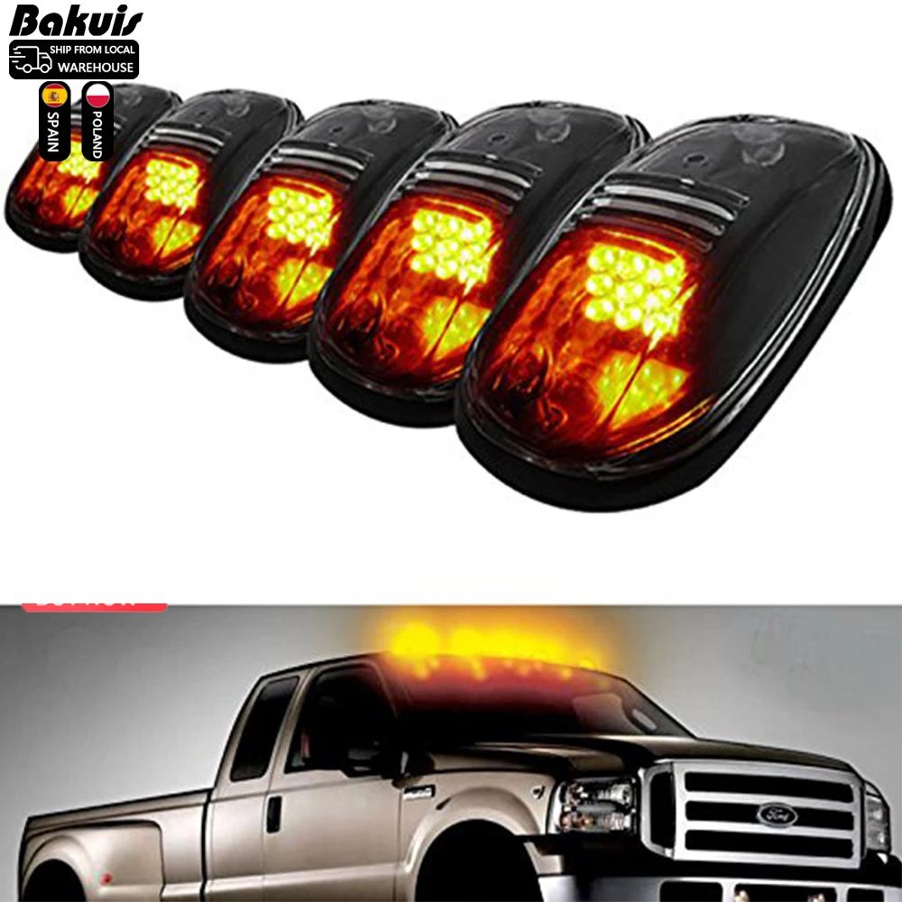 CAR STYLING EXTERIOR LED DAY DOME LIGHT CAB MARKET ROOF AMBER LIGHTS FIT FOR F-150 F-250 F-350 RANGER T6 T7 XTL FX4 F150 PICKUP