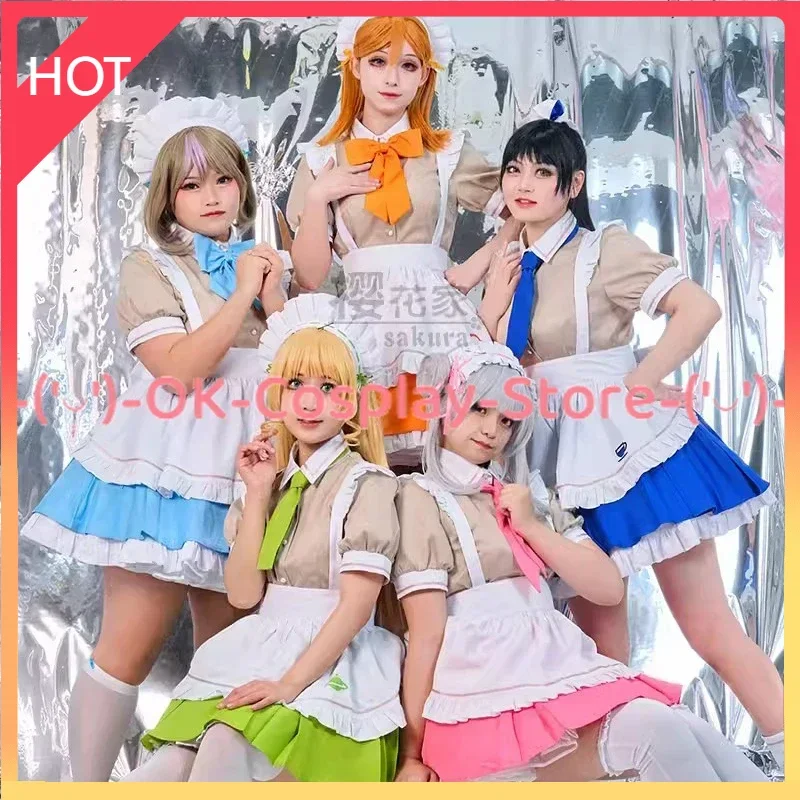 

[Custom Made] LoveLive Superstar Liella Tang Keke Arashi Chisato Hazuki Ren Shibuya Kanon Cosplay Costume Women Cute Maid Dress