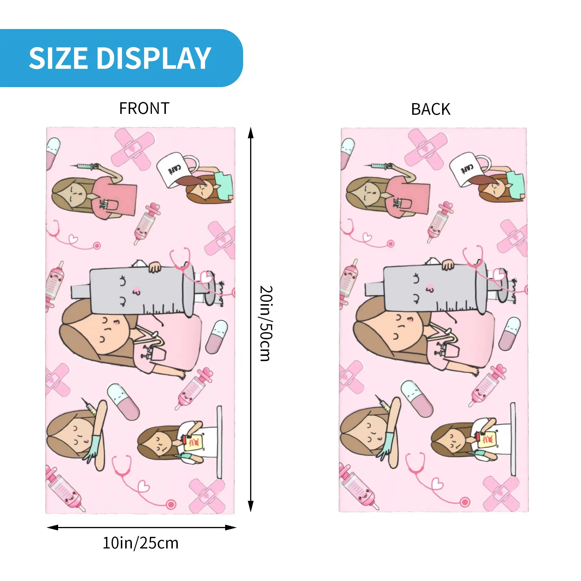 Enfermera En Apuros Doctor Nurse Medicine Neck Gaiter Women Men Windproof Winter  Bandana Scarf for Hiking