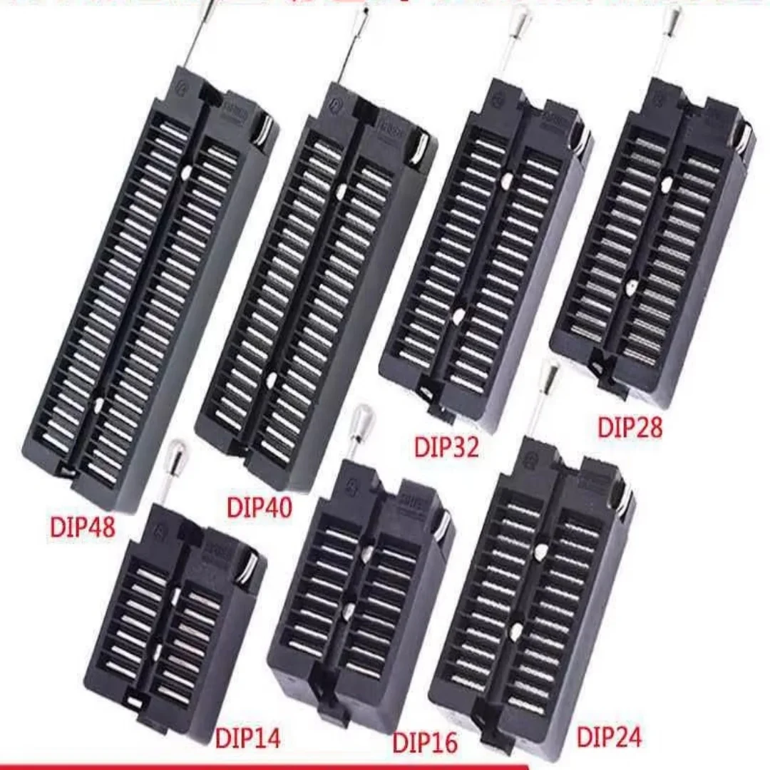 ARIES/IC Locking Seat DIP14/16/24/28/32/40/48 Microcontroller Chip Testing Socket Production
