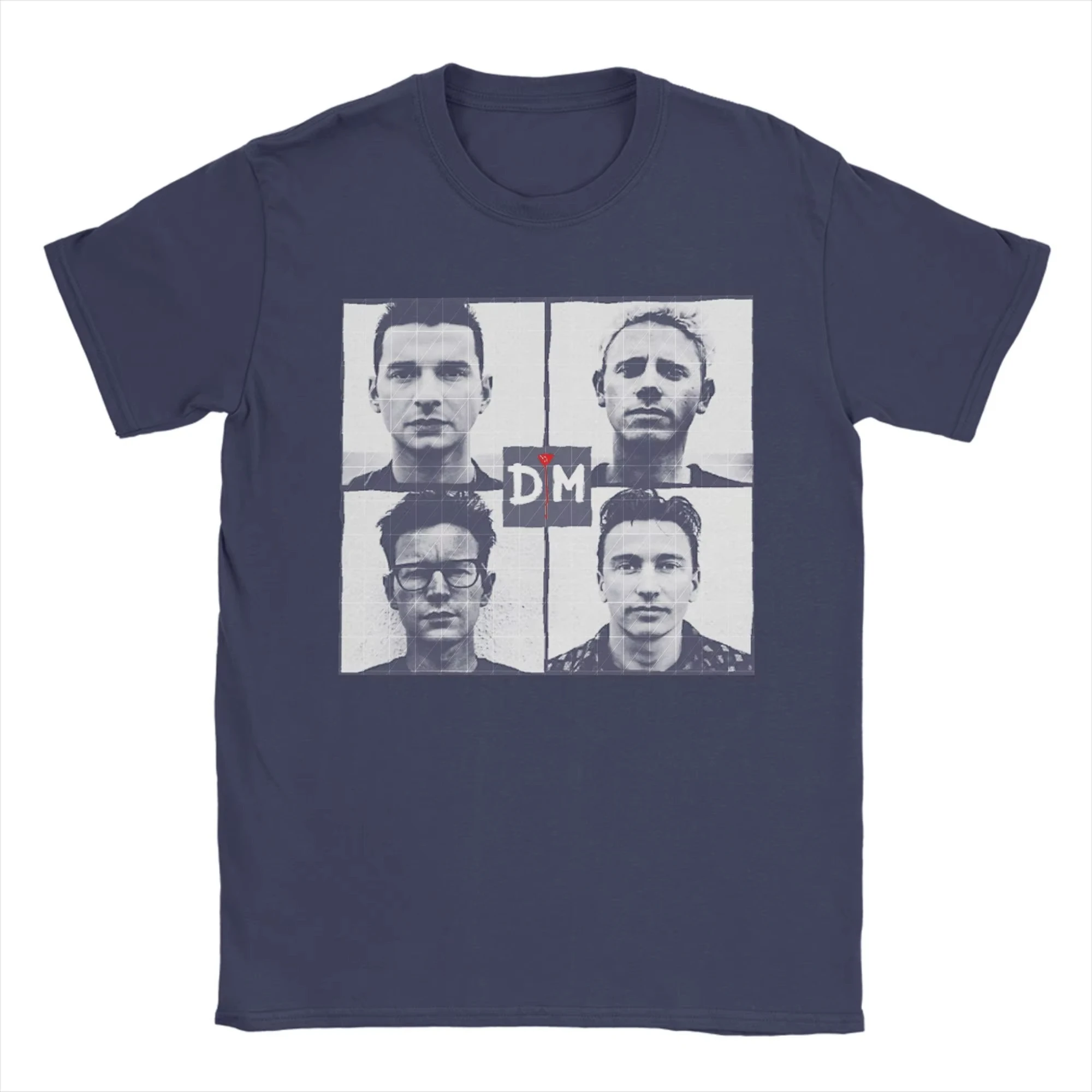 تي شيرت رجالي باند Depeche Cool Mode 101 تي شيرت قطني مضحك بأكمام قصيرة تي شيرت بياقة مستديرة ملابس فكرة هدية