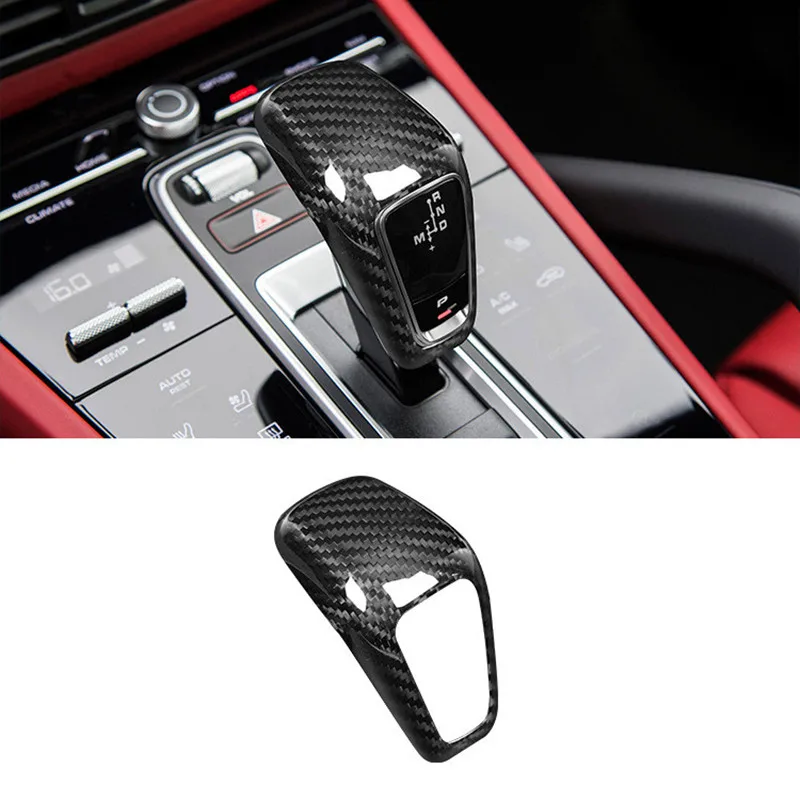 

Car Shifter Cover Carbon Fiber Shifter Header Cover For Porsche Cayenne 2018 2019 2020 2021 2022 2023 Auto Accessories