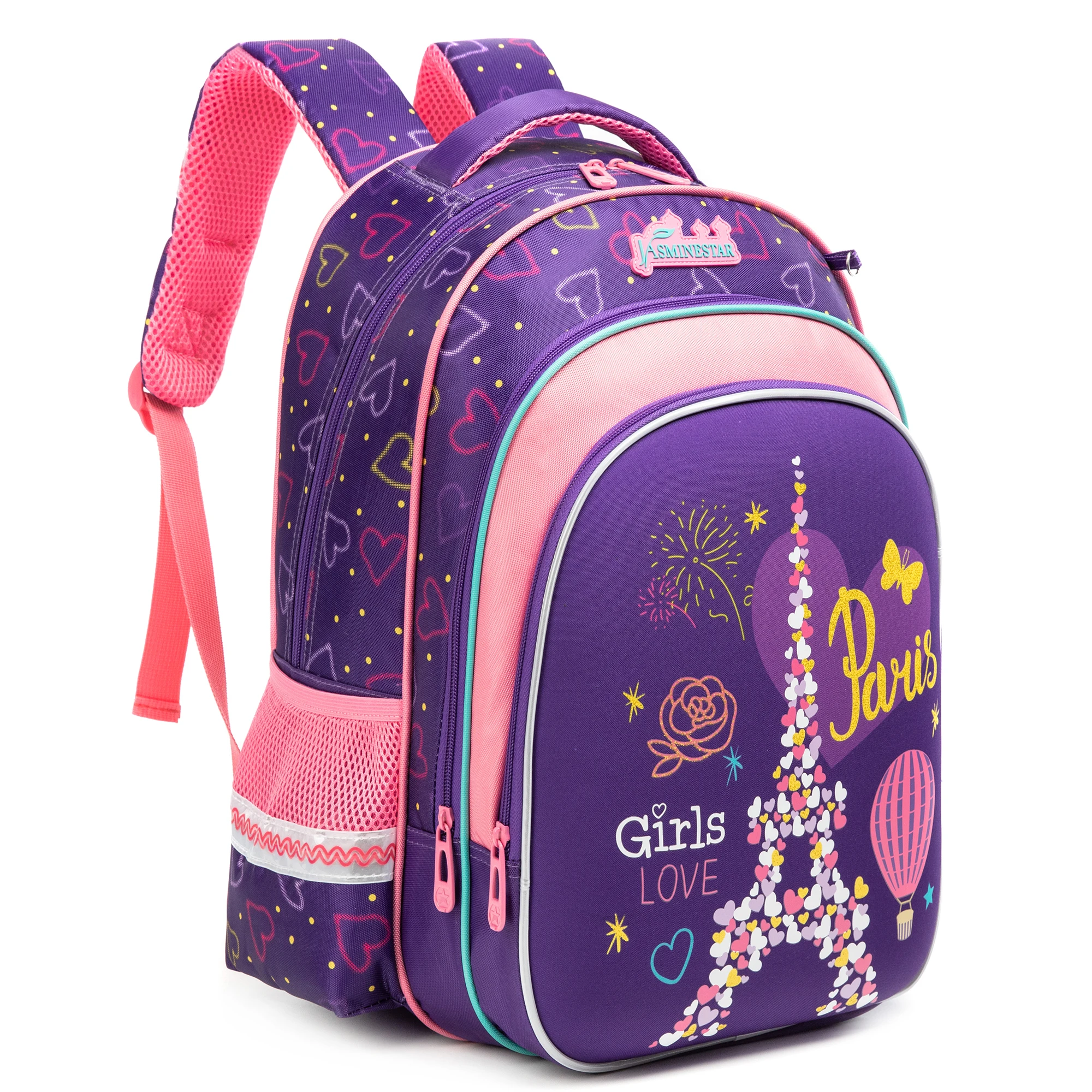 A Wildoda Print Sacs à dos mignons pour enfants, sacs à dos du primaire, sacs à dos du collège, cadeaux de voyage pour adolescents, 5-12