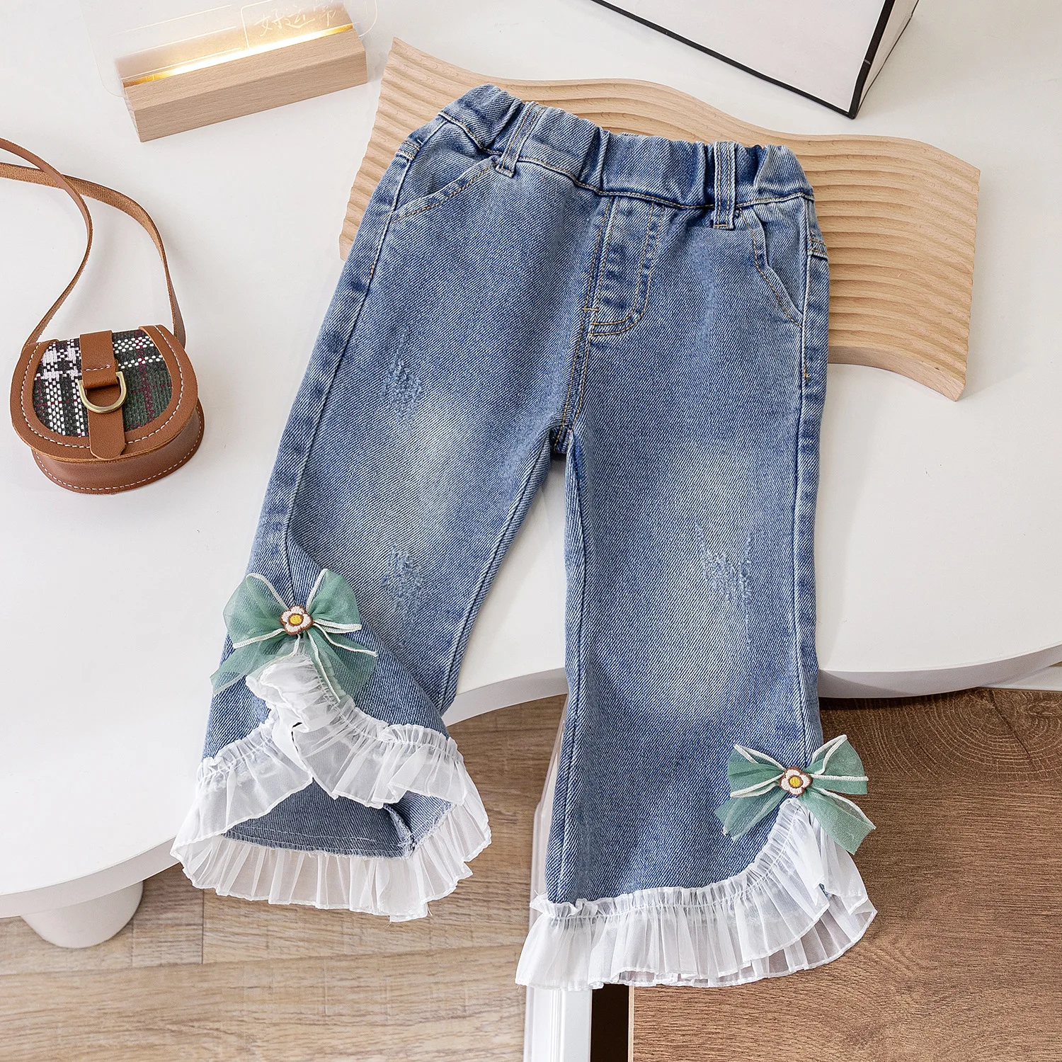 

Girls Jeans 2024 New Spring Autumn Children Fashion Denim Pants Clothes For Baby 1 To 6 Years Old Kids Trousers Toddler Leggings