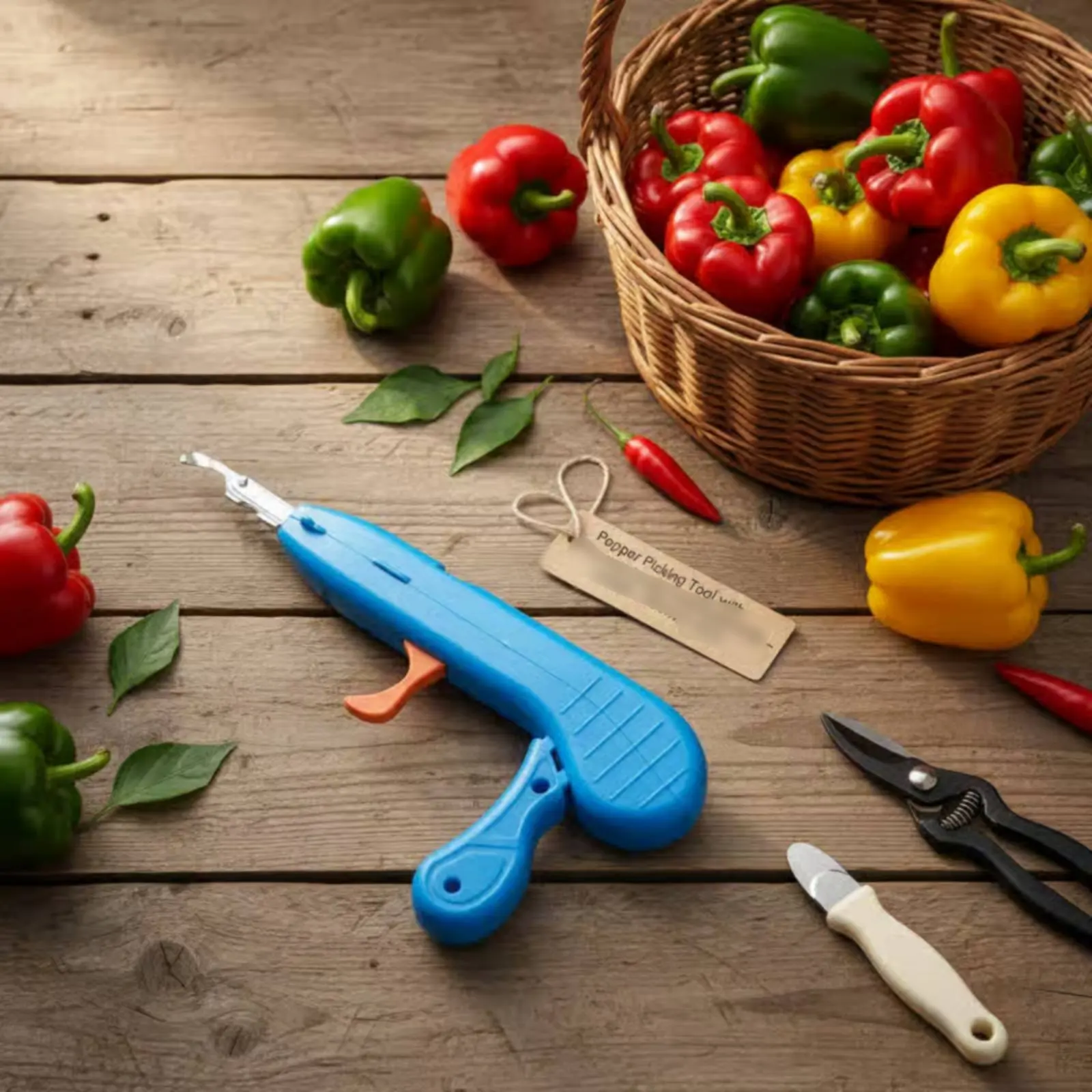 

Секатор для сбора фруктов с эргономичным дизайном, кнопкой для большого пальца, круглой рукояткой, легкий, для садоводов