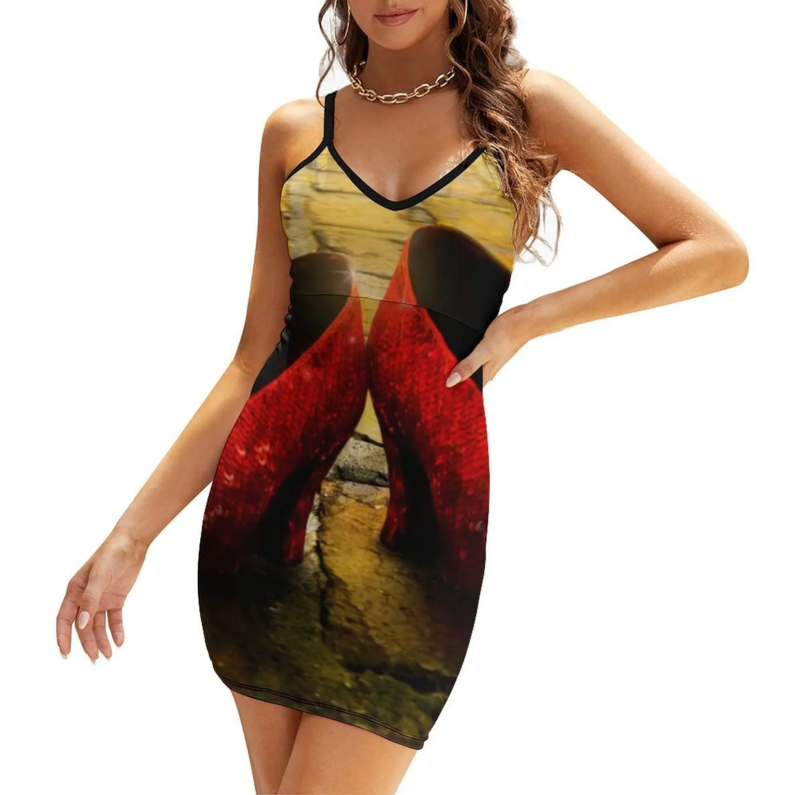 

Good Bye , Yellow Brick Road Sling Dress women evening dress Dresses for wedding party Dress vintage evening dresses ladies