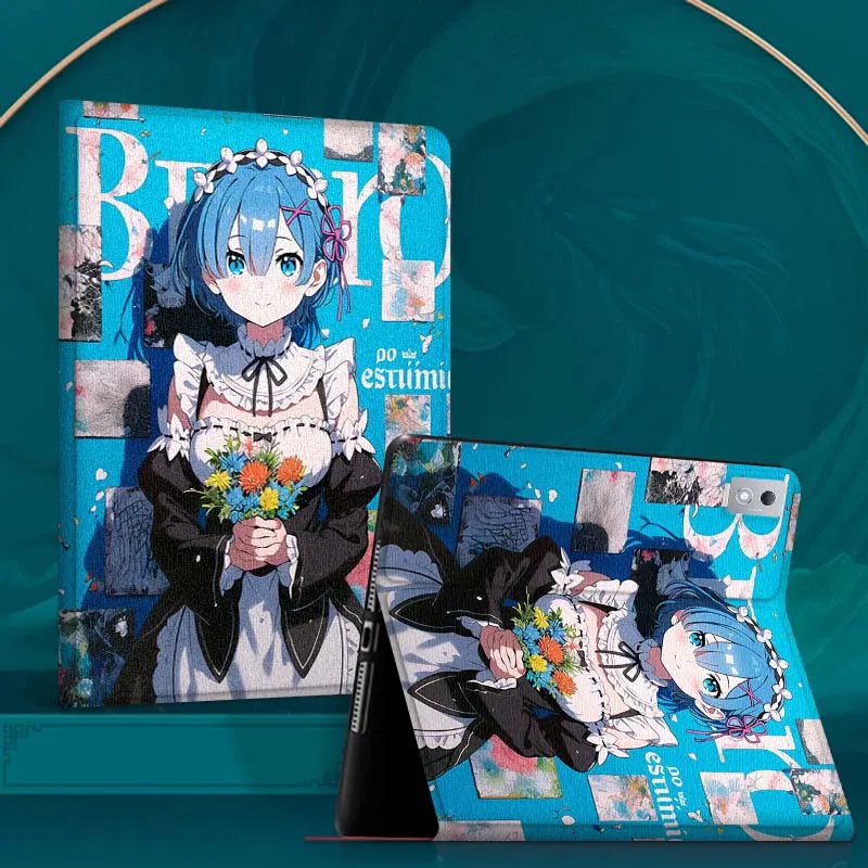 

R-Re Z-ZEROS Girl Cute Tablet Case For Xiaoxin Legion Tab Y900 Y700 K10 M10 P11 Pad Pro GT Plus 3rd Gen 4 8.8 11 11.5