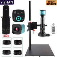 YIZHAN 4K Microscope 48MP Digital Microscope For Electronics USB HDMI Sony imx327 Senor Microscope Camera 180X Zoom C-Mount Lens